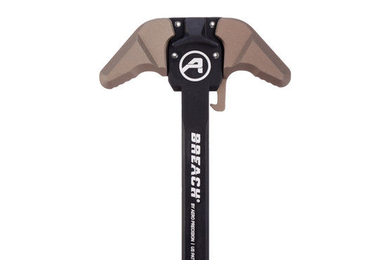 Aero Precision BREACH AR-15 Ambidextrous Charging Handle comes in black and Kodiak brown.